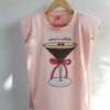 Martini o'clock T-shirt pink