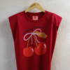 Sweet as Cherries T-shirt burgundy